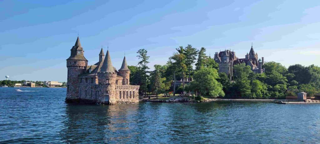 Castillo de Boldt en Heart Island, en mitad del Río San Lorenzo, en la zona de las Mil Islas