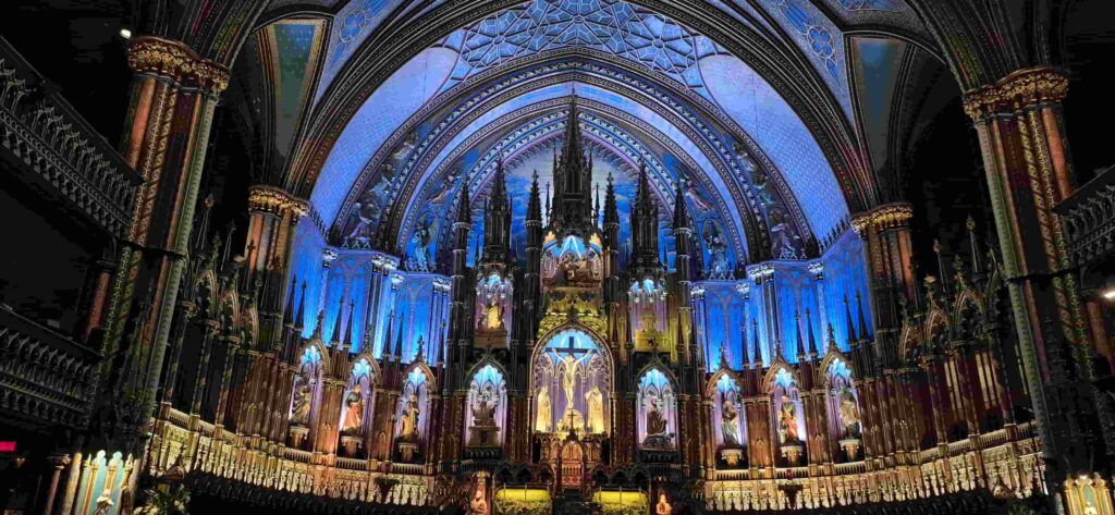 Retablo de la Basílica de Notre Dame en Montreal, Canadá