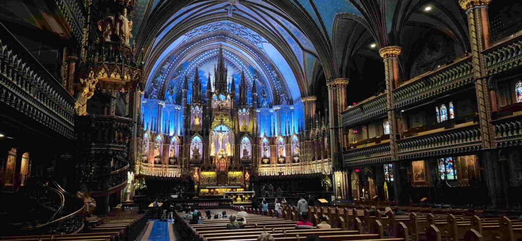 Retablo de la Basílica de Notre-Dame en Montreal, Canadá