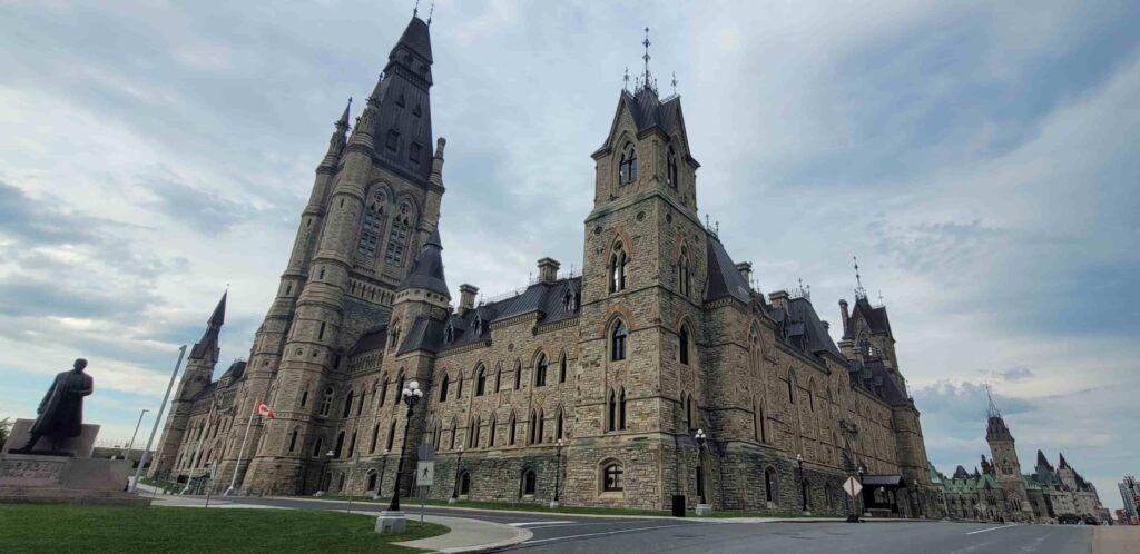Bloque Oeste, en la Colina del Parlamento, en Ottawa, Canadá