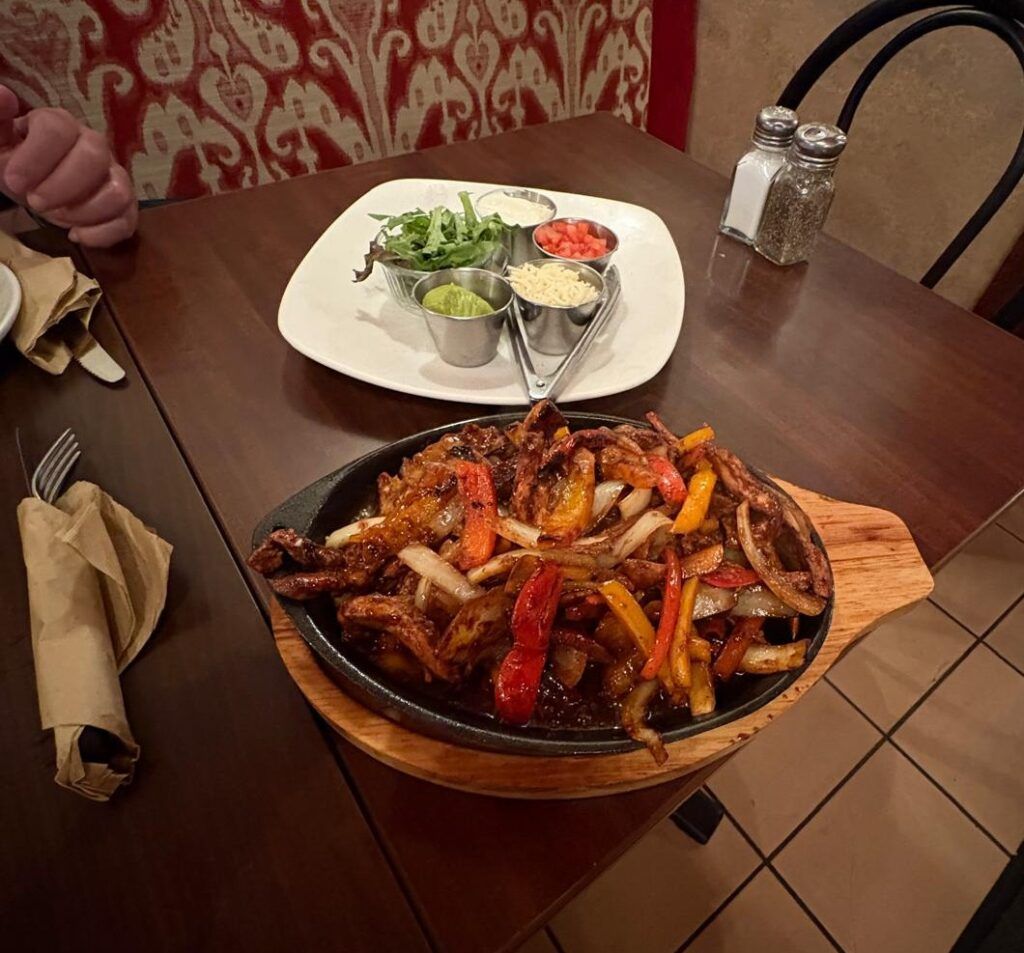 Comida en un restaurante de Quebec, cerca del hotel La Sainte Paix
