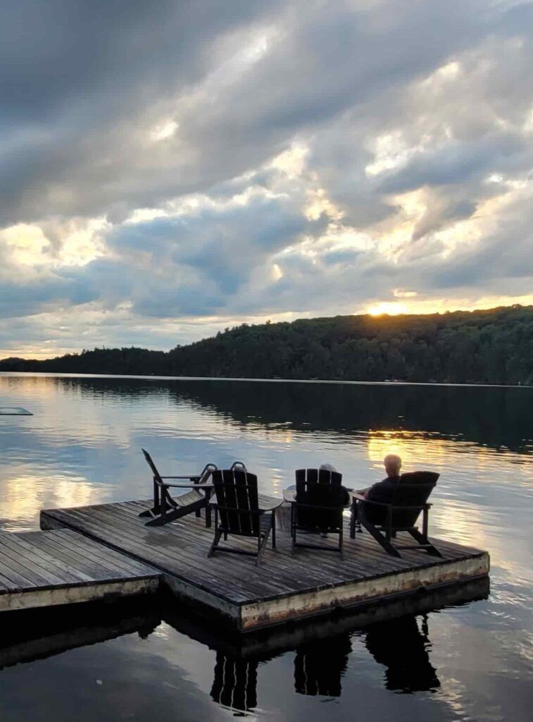 Atardecer junto al Lago Paudash, cerca de Algonquin Park, Canadá