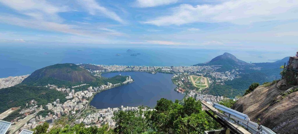 Laguna Rodrigo da Freitas vista desde el Cerro del Corcovado
