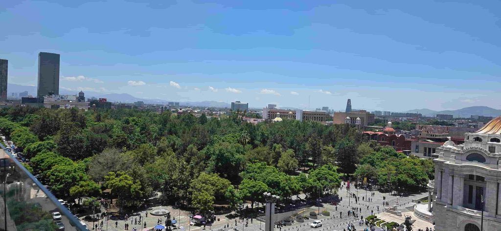 La Alameda Central, vista desde la Finca Don Porfirio