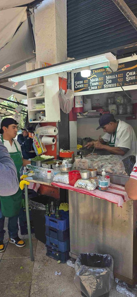puesto de comida callejera en Ciudad de México