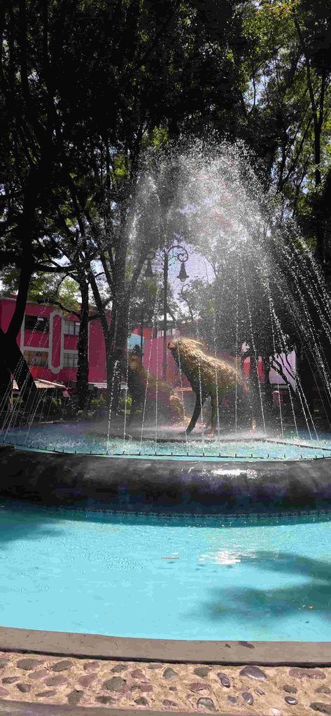 Fuente de Los Coyotes, en el Barrio de Coyoacán de CDMX
