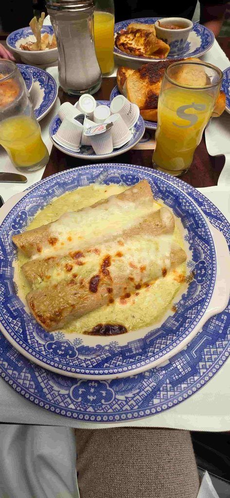Enchilada suiza, en la Casa de los Azulejos de Ciudad de México