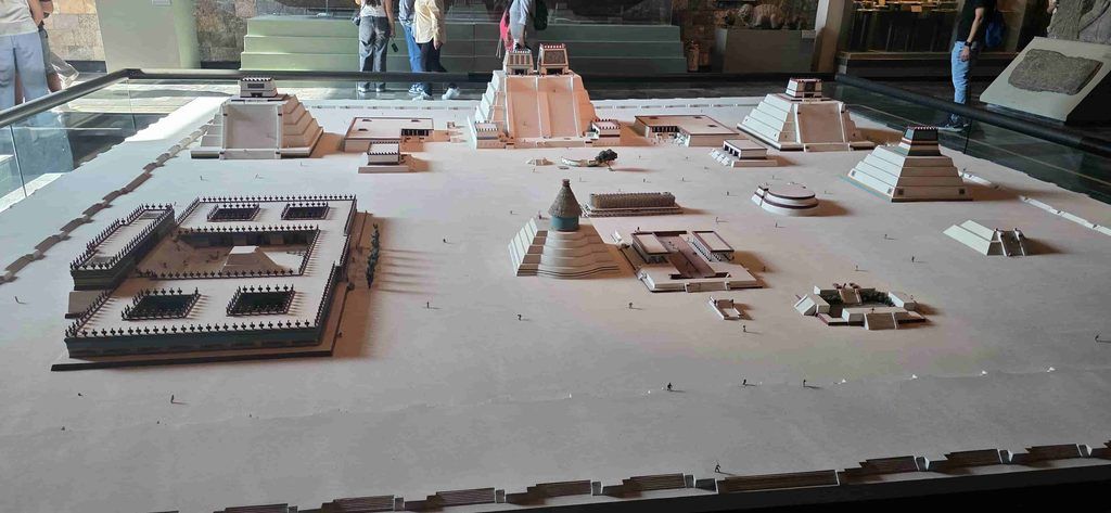 Maqueta de Tenochtitlán, en el Museo de Antropología de Ciudad de México