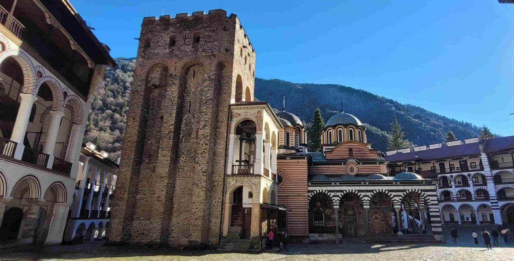 Torre de Hrelja, en el Monasterio de Rila, Bulgaria