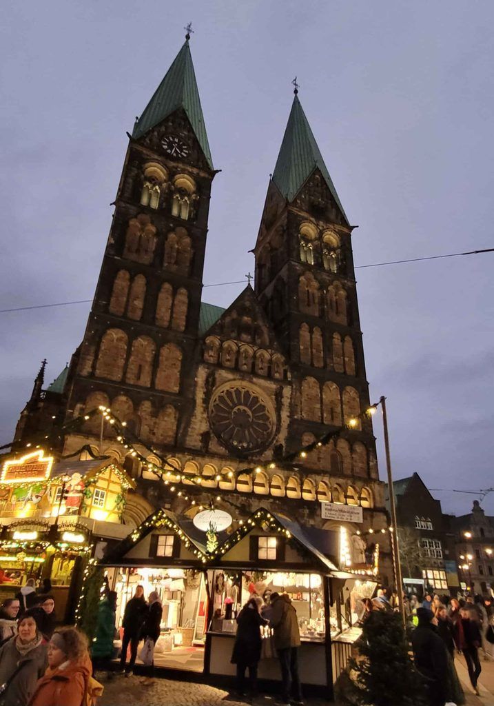 Catedral de Bremen en Navidad