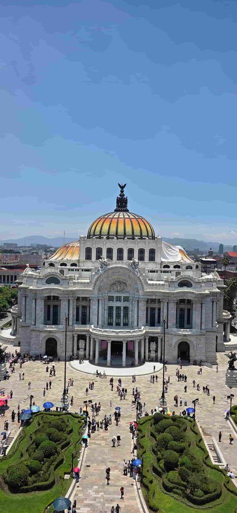Palacio de Bellas Artes, visto desde la Finca Don Porfirio