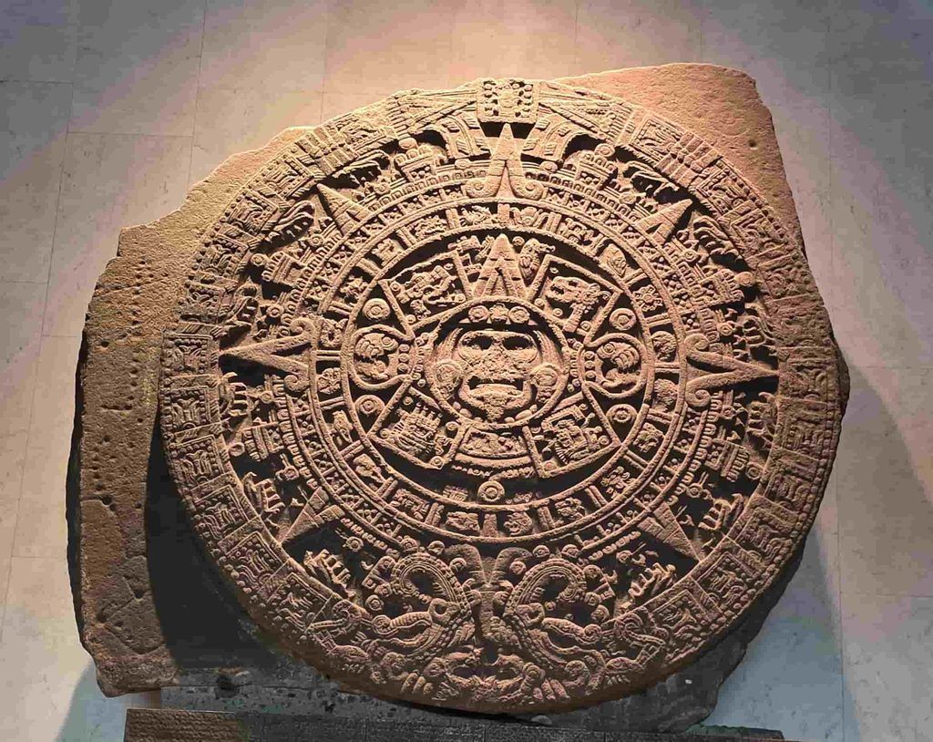 Piedra del Sol, en la Sala Azteca del Museo de Antropología de Ciudad de México