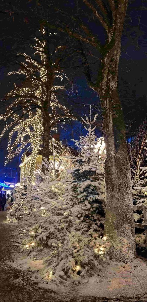 Parque Liseberg en Navidad, en Gotemburgo