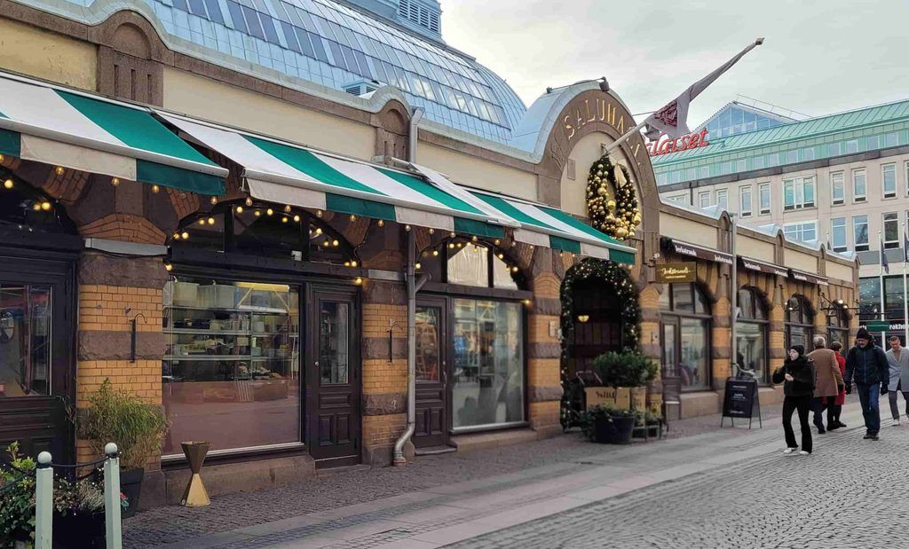 Stora Saluhallen (El Mercado Cubierto) de Gotemburgo, en Navidad