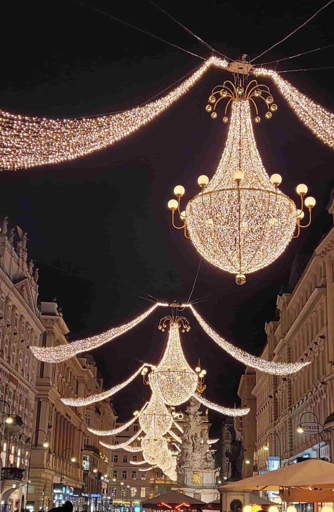 Calles de Viena decoradas en Navidad