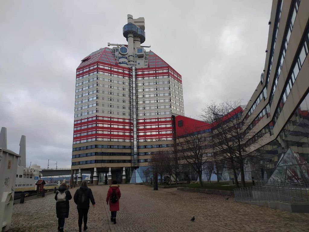 El edificio del "Pintalabios" de Gotemburgo