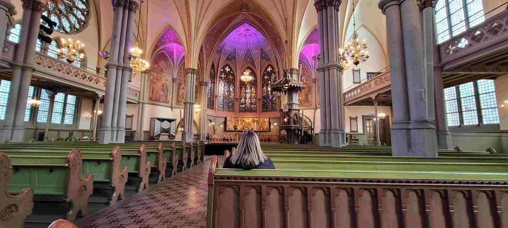 Interior de la Iglesia de Oscar Fredrik de Gotemburgo