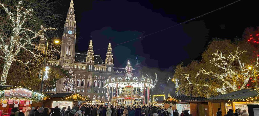 Mercadillo navideño del Ayuntamiento de Viena