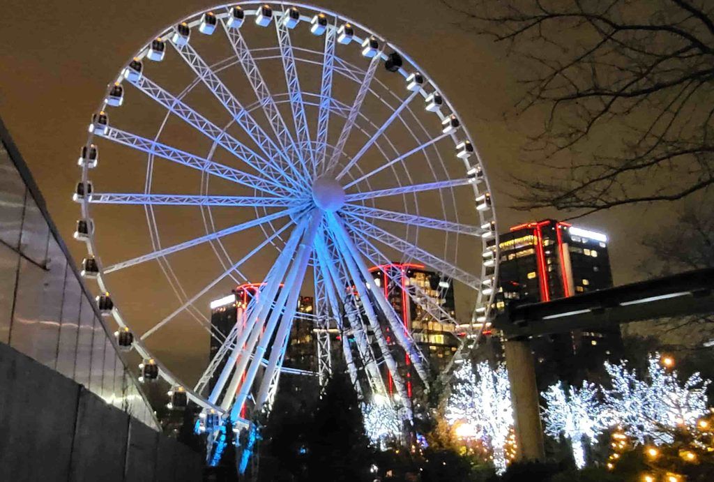 Noria del Parque Liseberg en Navidad, en Gotemburgo