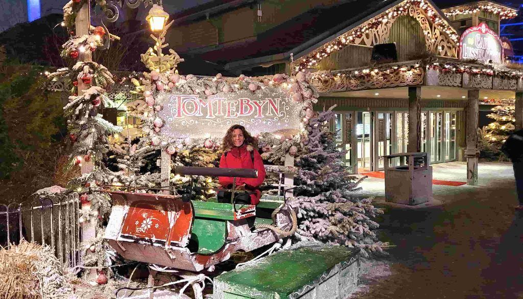 Parque Liseberg en Navidad, en Gotemburgo