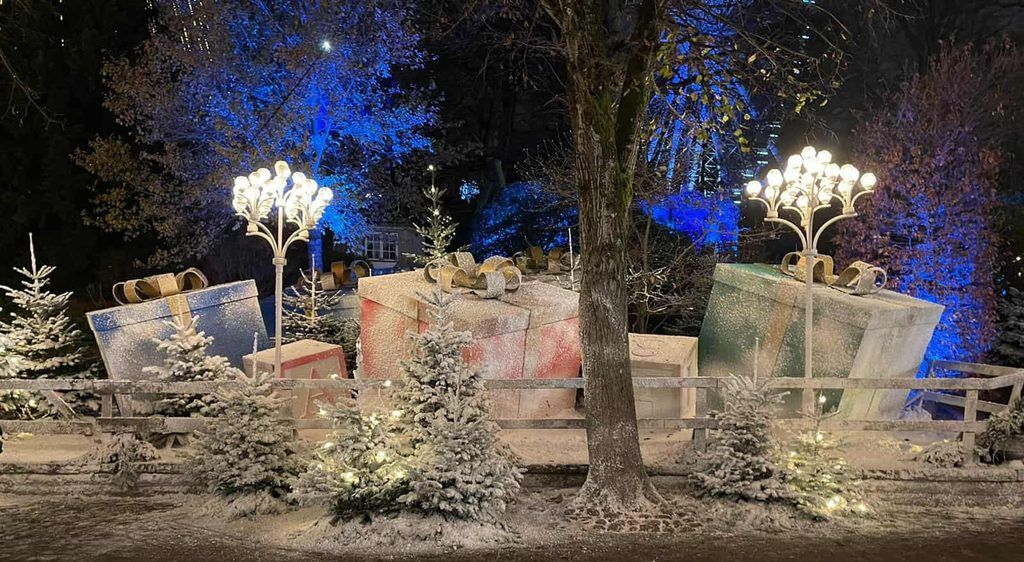 Parque Liseberg en Navidad, en Gotemburgo