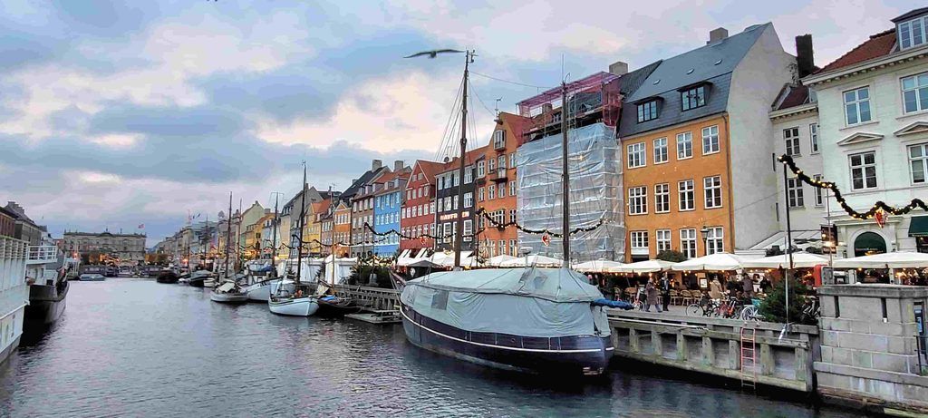 Nyhavn, Copenhague, en Navidad