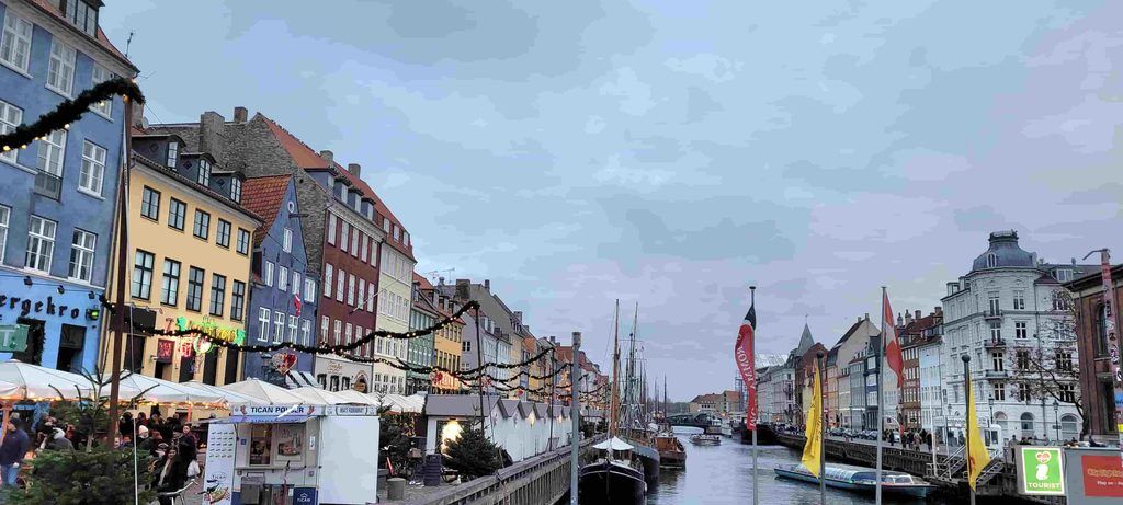 Nyhavn, Copenhague, en Navidad