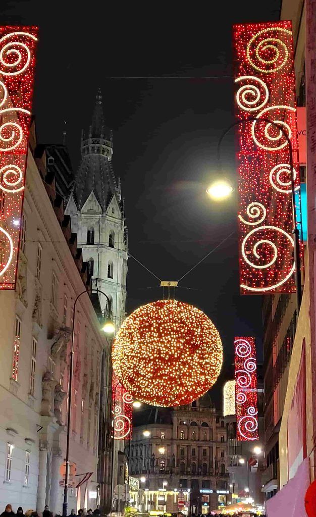 Calles de Viena decoradas en Navidad