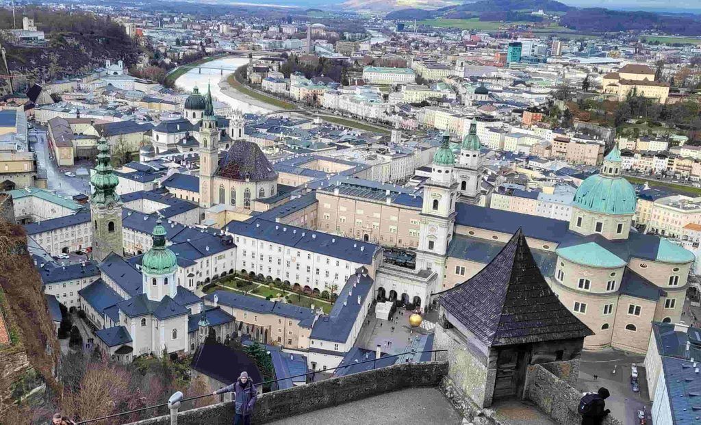 Vista de Salzburgo desde la Fortaleza de Hohensalzburg